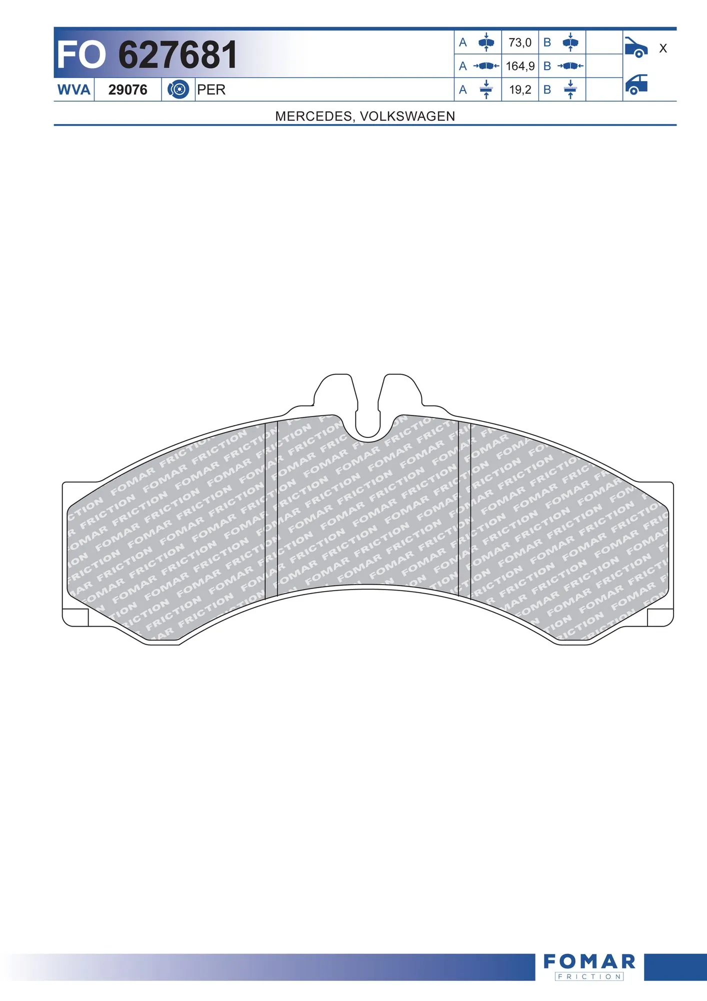 Brake Pad Set, disc brake